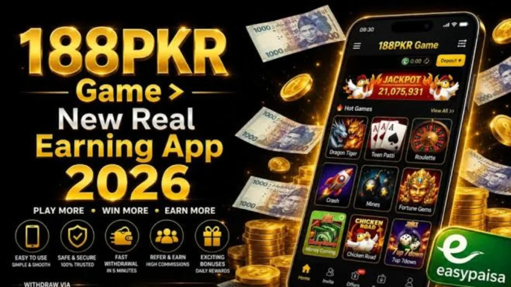 188PKR Game App quick money Earning platform